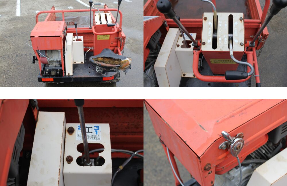 岩手　現状　売切り　サトー　運搬車　SCR2200DA　サンケー　剛力　最大作業能力500kg　中古　部品取り 【C060527】 BMトレーディング水沢 直接引取り佐藤製作所 運搬車 SCR2200DA 手動ダンプ青森県弘前市