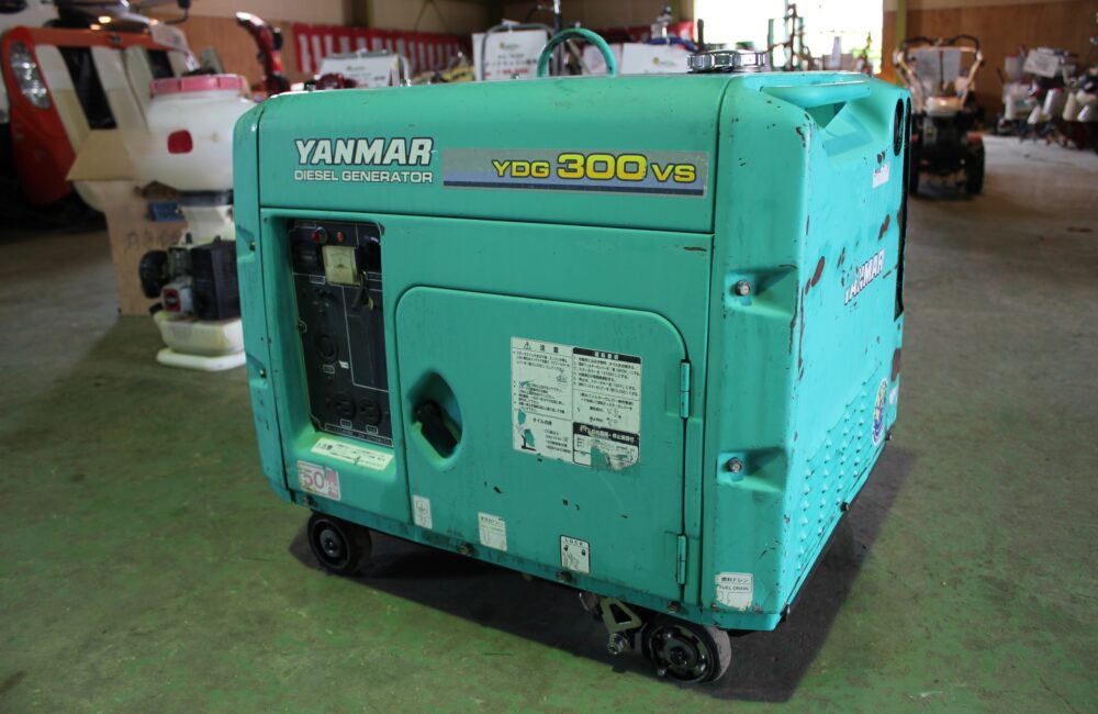 福島発 ヤンマー 中古 空冷ディーゼル発電機 YDG300VS （わけあり品